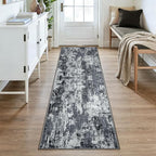 RELEANY Washable Runner 2'6"x8' Abstract Area Rug - Image 2