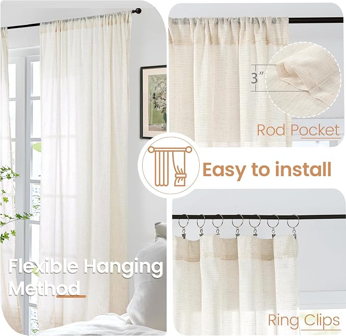 BGment 90 Inches Long Curtains for Living Room - Image 6
