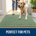 OLANLY Dog Door Mat for Muddy Paws 70x24, Super Absorbent Chenille Mud Mat | - Image 6