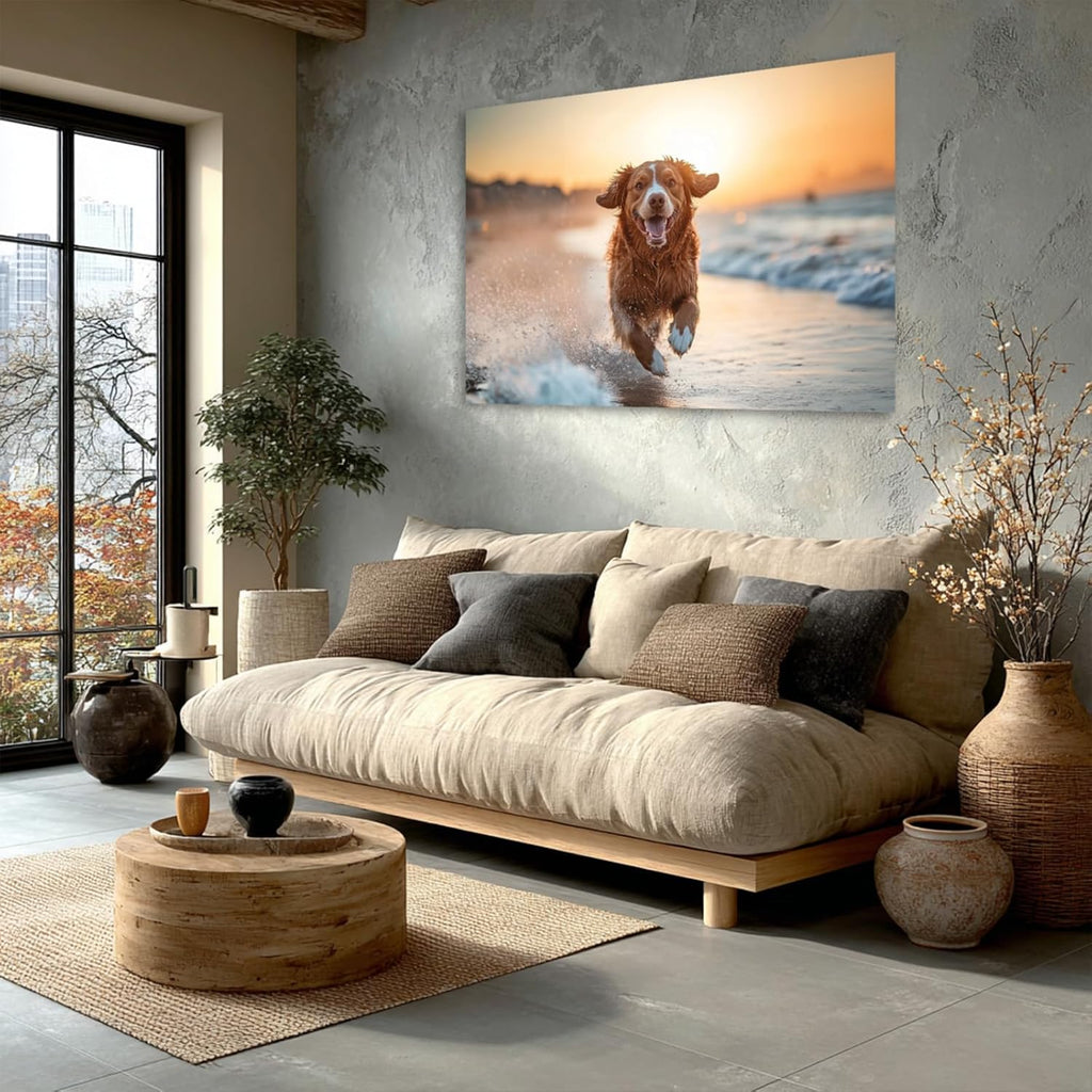 Personalized Photo Canvas Print Wall Art Custom Canvas Prints with Your Photo Customized Canvas Picture Frame Gifts for Pet Baby Family Mom Dad Men Women Couple Boyfriend Girlfriend