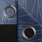 Black and Navy Blue Ombre Blackout Curtains - Image 7