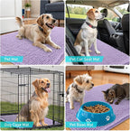 OLANLY Dog Door Mat for Muddy Paws 47x32, Super Absorbent Chenille Mud Mat | - Image 7