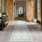 Oushak Wide Hallway Runner Rug 2'6"x8' by HazoHaus