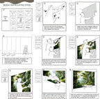 AFZEVEB-Green Tree Wall Mural Tropical Jungle Wallpaper for Bedroom 136"x96"(Not Peel and Stick)