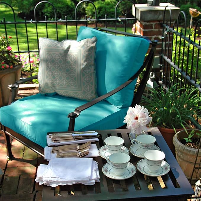 Sqodok Outdoor Cushion Covers 24x22 inch, Wicker Chair - Image 9