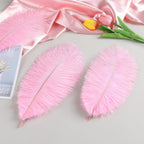 THARAHT Pink Ostrich Feathers 24pcs Natural Bulk 8-10Inch 20cm-25cm for Crafts Wedding Party Centerpieces Flower Arrangement Easter Gatsby and Home Decoration Feathers