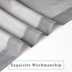 Grey Sheer Curtains, Sheer Curtains 84 inches Long 2 Panels Set, Rod Pocket - Image 6