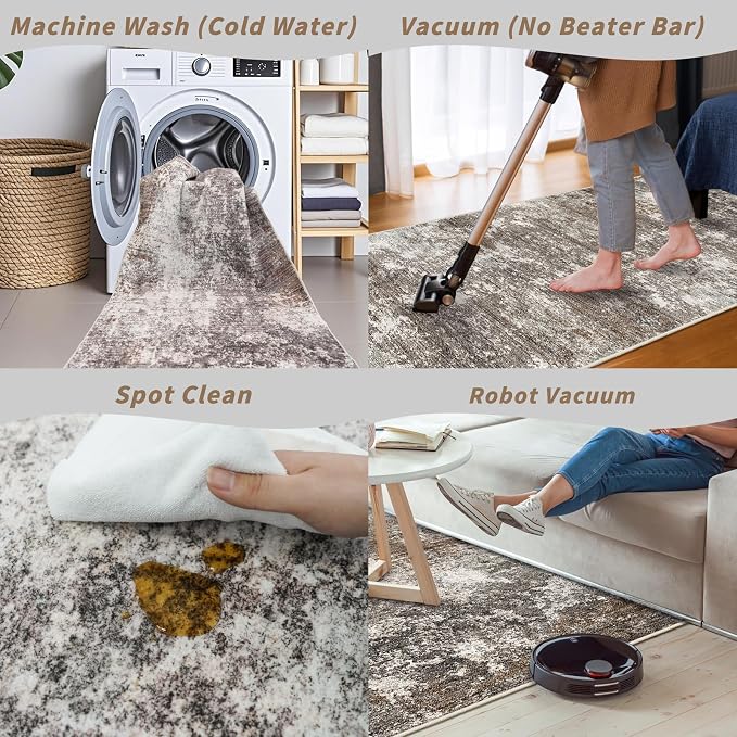 3-Piece Kitchen Rug Set with Runner – Non-Slip Washable Small Kitchen Mats - Image 6