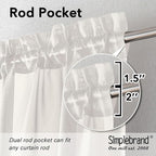 Simplebrand Ivory Tier Curtains - Image 2