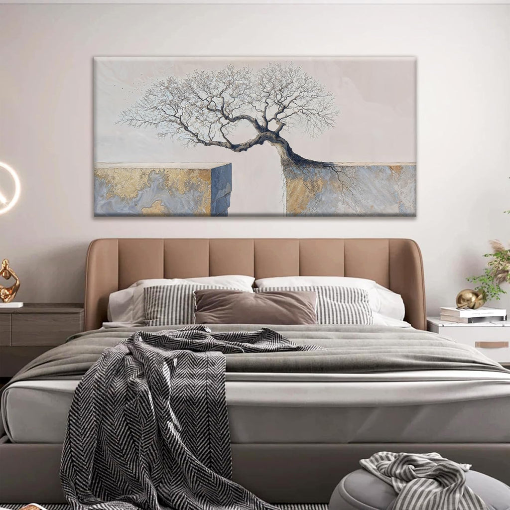 Suconvng Modern Large Wall Art For Living Room 29 X 58 Inches Wall Art Elegant Tree Of Life Canvas Wall Art Decor Motivational Wall Decor Landscape Paintings Picture For Bedroom Home Office Artwork