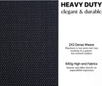 LEXMORE Placemats Set of 12 Vinyl/Plastic Woven Place Mats for Kitchen Table Indoor/Outdoor Washable Placemat Wipeable Dining Table Mats(A-Black)