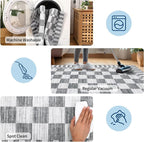 GarveeHome 2x8 Checkered Kitchen Runner Rug - Image 8