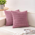 Aegero Pack of 2 Corduroy Decorative Throw Pillow Covers 20x20 Inch by Unknown