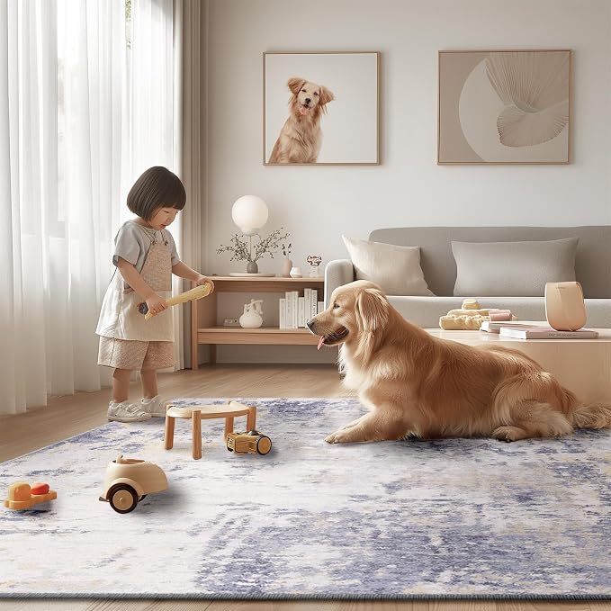 RELEANY Washable 6'x9' Abstract Area Rug - Image 6
