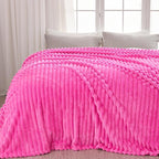 NEWCOSPLAY Fleece Ribbed Cozy Twin Blanket - Image 9