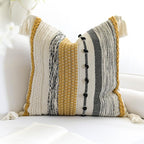 Yellow Mustard Decorative Throw Pillow Cover 20x20 Square Boho Accent - Image 6