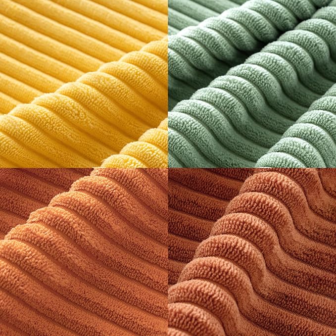 MIULEE Fall Decorative Throw Pillow Covers Yellow Rust Green 16x16 | Set of 4 - Image 7