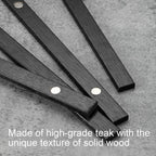FALAMON Magnetic Poster Hanger Frame, Teak Wood Magnet Poster Frame for Posters, Prints, Photos, Pictures, Maps, Scrolls, and Canvas Artwork(Black)