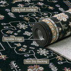 10x14 Area Rugs Living Room: Washable Vintage Rug - Image 7