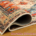 SERISSA 9x12 Washable Non Slip Boho Area Rug - Image 8