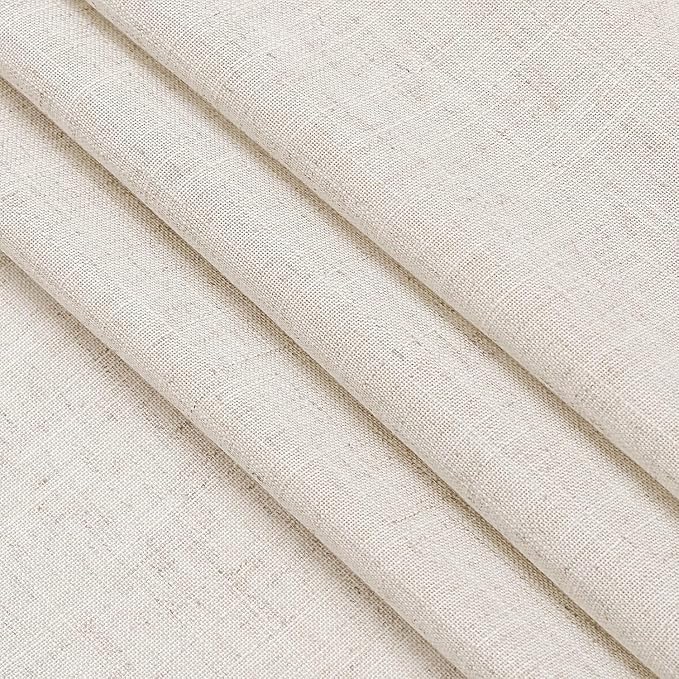 Beige Curtains for Kitchen Windows Over Sink 36 inch Length Rustic Farmhouse - Image 5