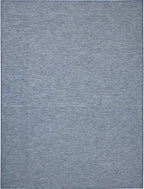 Nourison Positano Indoor-Outdoor Navy Blue 8' x 10' Area Rug, Easy Cleaning, Non Shedding, Bed Room, Living Room, Dining Room, Backyard, Deck, Patio (8x10)