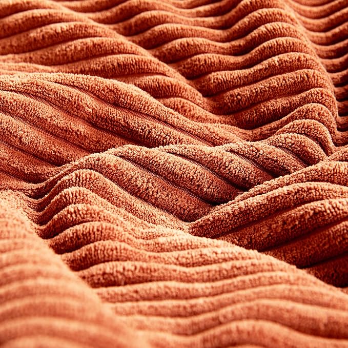 Fancy Homi Set of 2 Burnt Orange Samll Decorative Throw Pillow Covers 14x14 Inch - Image 5
