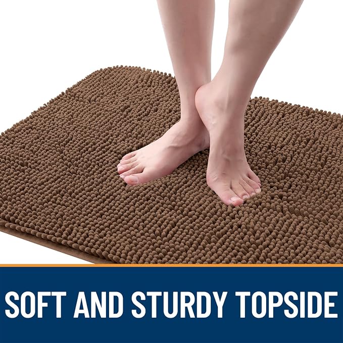 OLANLY Dog Door Mat for Muddy Paws 59x35, Super Absorbent Chenille Mud Mat | - Image 4