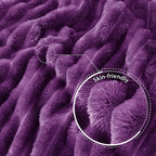 Exclusivo Mezcla Striped Twin Size Fleece Blanket - Image 5