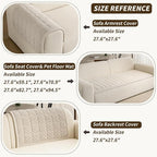 Couch Covers for Dogs Washable, 27.6"x59.1" Non Slip Couch Covers for Loveseat - Image 3