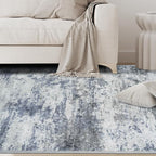 5x8 Area Rugs for Living Room Washable Bedroom Dining Room Blue Grey | Modern - Image 8