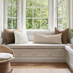 MIULEE Decorative Linen Lumbar Pillow Cover 14x36 Inch Natural Beige | Boho - Image 5