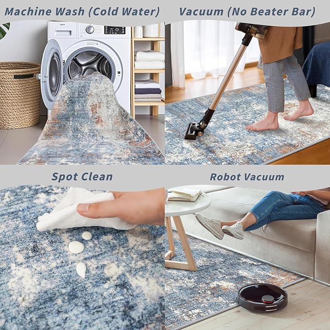 3x15 Ft Long Hallway Runner Rug – Non-Slip Washable Kitchen Floor Rug - Image 7