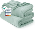 Bedsure GentleSoft Fleece Throw XL Blanket Sage Green by Unknown