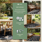 Lahome Semi Circle Easy Jute Kitchen Runner Rug, 2x6 Non Slip Runner Rug | - Image 3