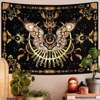 CHDGDHC Butterfly Tapestry - Moth Wall Hanging, UV Resistant, Waterproof, Machine Washable, Lightweight, Psychedelic Bedroom Aesthetic Decor for Bedroom, Living Room, Yoga Room - 59.1x49.2 Inch