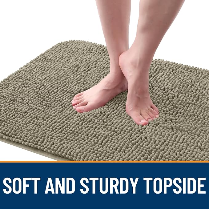 OLANLY Dog Door Mat for Muddy Paws 40x24, Super Absorbent Chenille Mud Mat | - Image 4