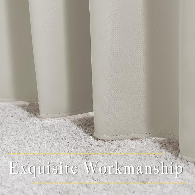 NICETOWN Room Darkening Room Divider Curtains 118 inches Long, Grommet Thermal - Image 6