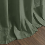 Forest Green Linen Curtains 96 Inches Long - Image 8