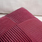 Fancy Homi 2 Packs Burgundy Lumbar Decorative Throw Pillow Covers 16x26 Inch - Image 3