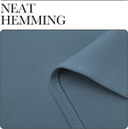 NICETOWN Smoky Blue Blackout Curtains 45 inches Length - Image 6