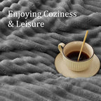 BEDELITE Ribbed Twin Blanket for Couch & Bed, Warm Yet Lightweight, Ribbed - Image 4