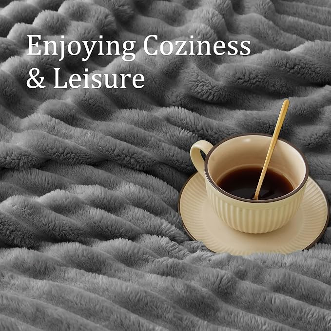 BEDELITE Ribbed Twin Blanket for Couch & Bed, Warm Yet Lightweight, Ribbed - Image 4