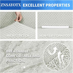 ZNSAYOTX 1 Piece Jacquard Chair Slipcovers - Image 4