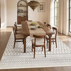 cotiled Boho 8x10 Area Rugs for Living Room: Large Moroccan Washable Rug | - Image 7