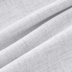 MIULEE 100% Blackout Linen Curtains 42 x 84 Inch Grayish White 2 Panels | - Image 9