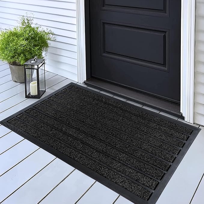 ubdyo Extra Durable Door Mat Outside Entrance | Dirt Trapping, Non-Slip Backing by UBDYO