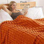 Exclusivo Mezcla Striped Twin Size Fleece Blanket - Image 2