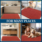 OLANLY Dog Door Mat for Muddy Paws 54x32, Super Absorbent Chenille Mud Mat | - Image 8