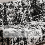 Bean Bag Chair, Loveseat Fireside Chair Bean Bag Sofa Large Bean Bag Chair for Adults, 2 Seater Bean Bag Chairs for Teens with High Density Comfortable Foam, Bean Bag for Living Room (Black Pattern)